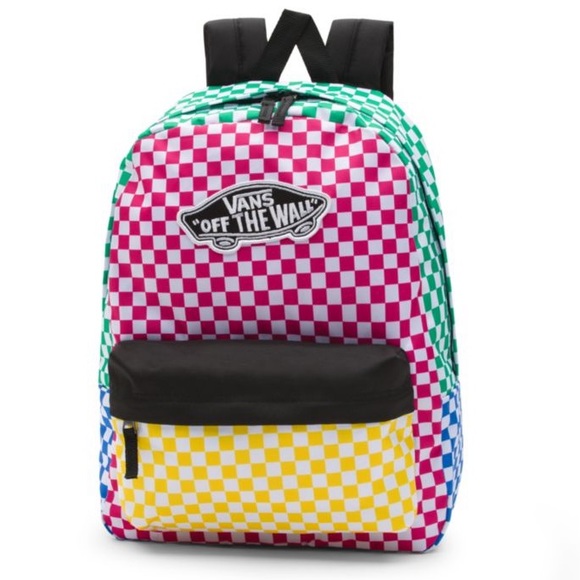 Vans Realm Backpack checkerboard multi - Picture 2 of 5